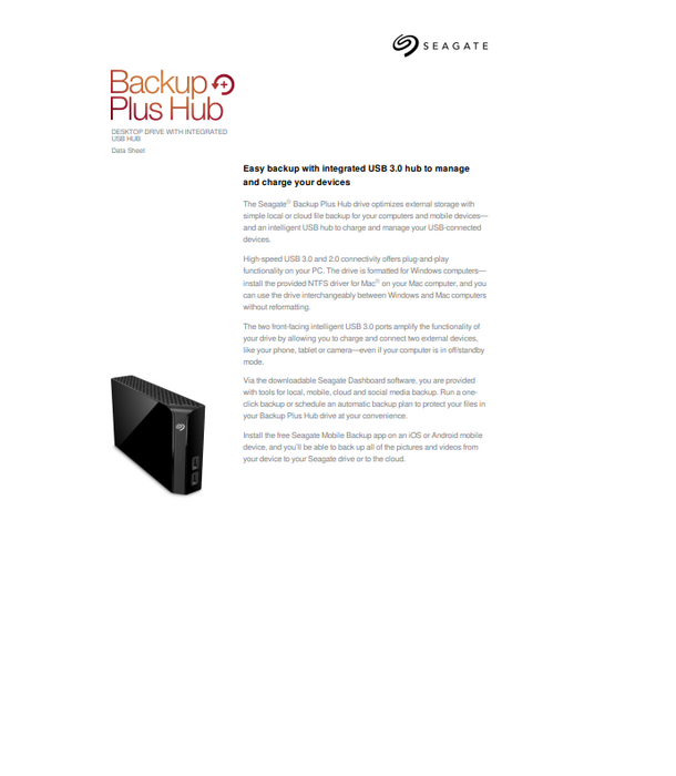 Seagate Backup Plus HUB 8tb USB 3.0 - for just $139.99! 