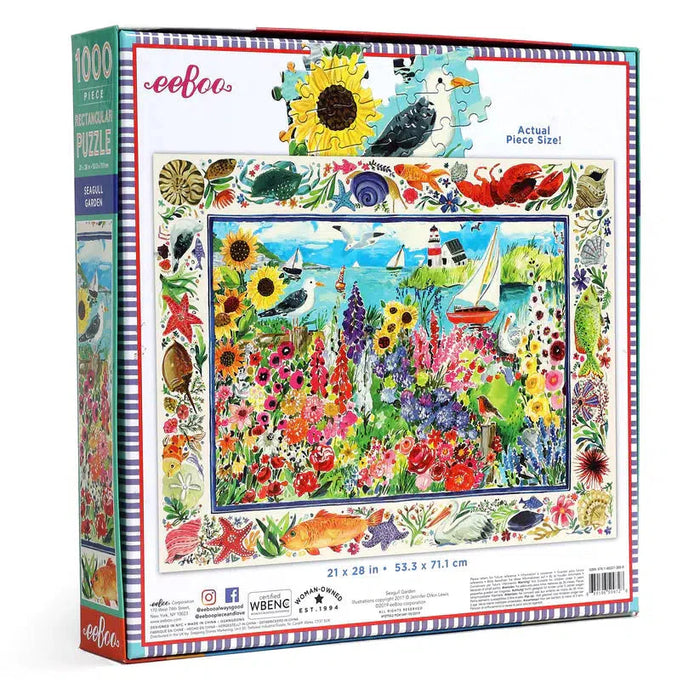 Seagull Garden 1000 Piece Jigsaw Puzzle eeBoo - for just $26.99! 