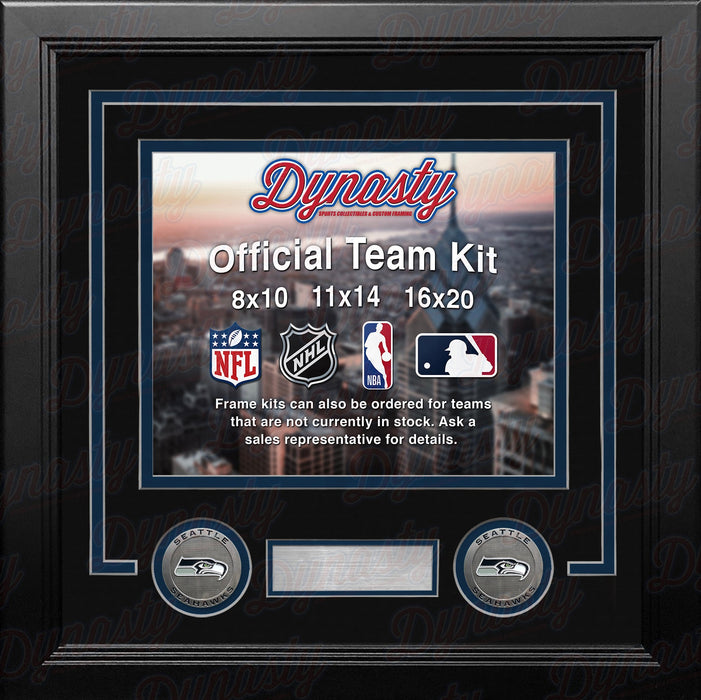Seattle Seahawks Custom NFL Football 16x20 Picture Frame Kit (Multiple Colors) - for just $62.99! 
