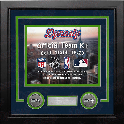 Seattle Seahawks Custom NFL Football 11x14 Picture Frame Kit (Multiple Colors) - for just $47.99! 