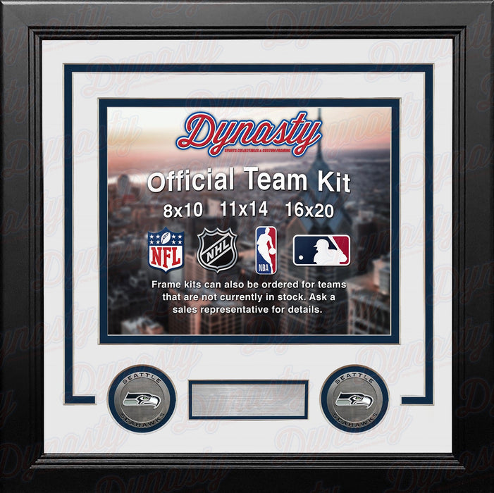 Seattle Seahawks Custom NFL Football 16x20 Picture Frame Kit (Multiple Colors) - for just $62.99! 