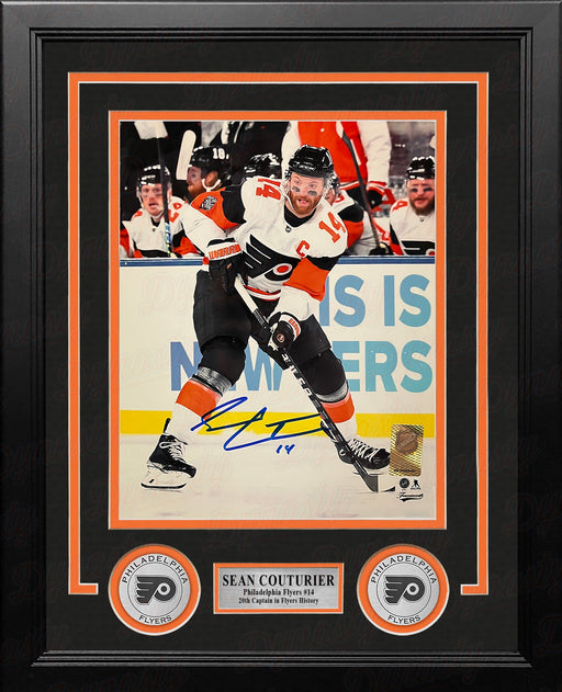 Sean Couturier 2024 Stadium Series Action Philadelphia Flyers Autographed 8x10 Framed Hockey Photo - for just $89.99! 