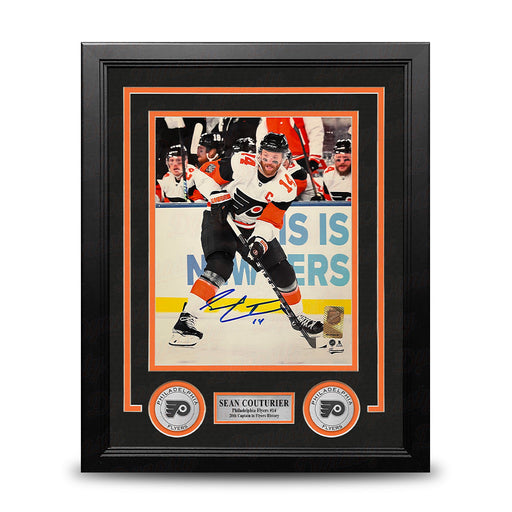 Sean Couturier 2024 Stadium Series Action Philadelphia Flyers Autographed 8x10 Framed Hockey Photo - for just $89.99! 