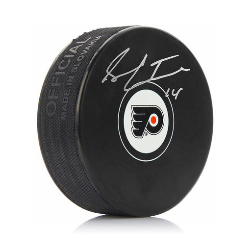 Sean Couturier Philadelphia Flyers Autographed Hockey Logo Puck - for just $49.99! 