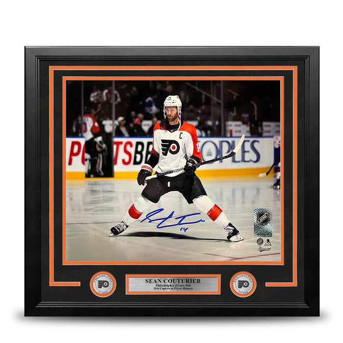 Sean Couturier Captain Skating Action Philadelphia Flyers Autographed 11" x 14" Framed Hockey Photo - for just $99.99! 