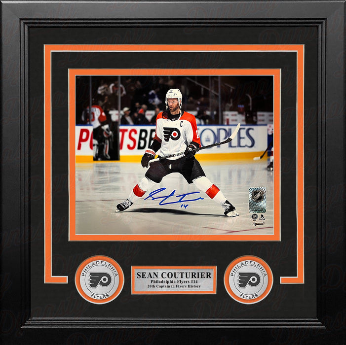Sean Couturier Captain Skating Action Philadelphia Flyers Autographed 8" x 10" Framed Hockey Photo - for just $89.99! 