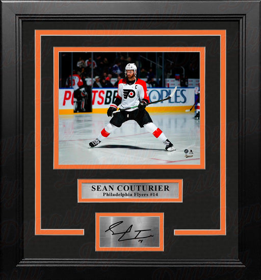 Sean Couturier Skating as Captain Philadelphia Flyers 8x10 Framed Hockey Photo & Engraved Autograph - for just $79.99! 