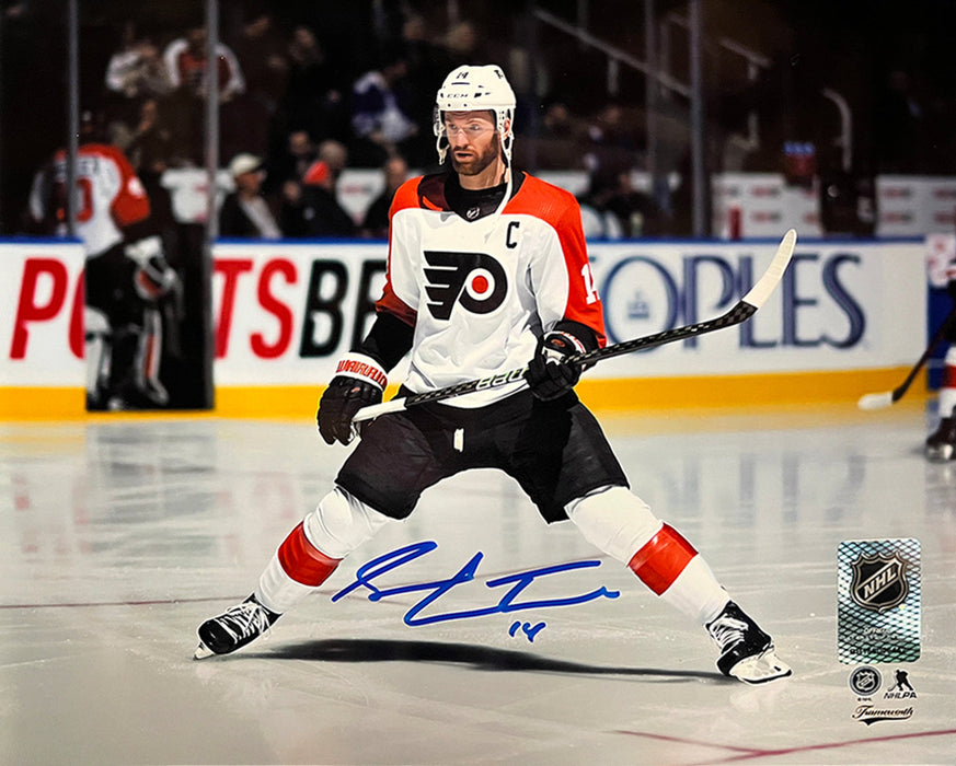 Sean Couturier Captain Skating Action Philadelphia Flyers Autographed 16" x 20" Hockey Photo - for just $79.99! 