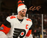 Sean Couturier 2024 Captain Debut Philadelphia Flyers Autographed 11x14 Photo - Orange Signature - for just $59.99! 