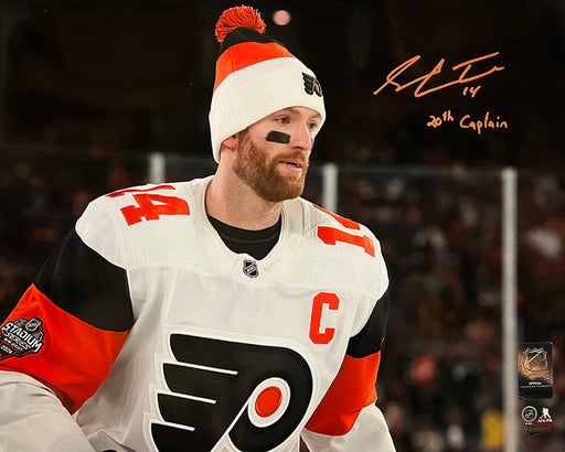 Sean Couturier Stadium Ser. Captain Debut Philadelphia Flyers Autographed 16x20 Photo - 20th Captain - for just $89.99! 