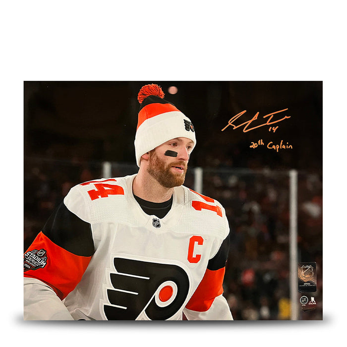 Sean Couturier Stadium Ser. Captain Debut Philadelphia Flyers Autographed 16x20 Photo - 20th Captain - for just $89.99! 