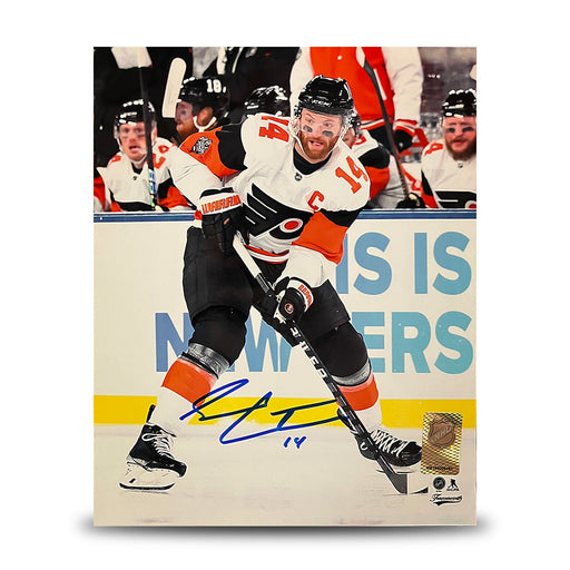 Sean Couturier 2024 Stadium Series Action Philadelphia Flyers Autographed 11" x 14" Hockey Photo - for just $59.99! 