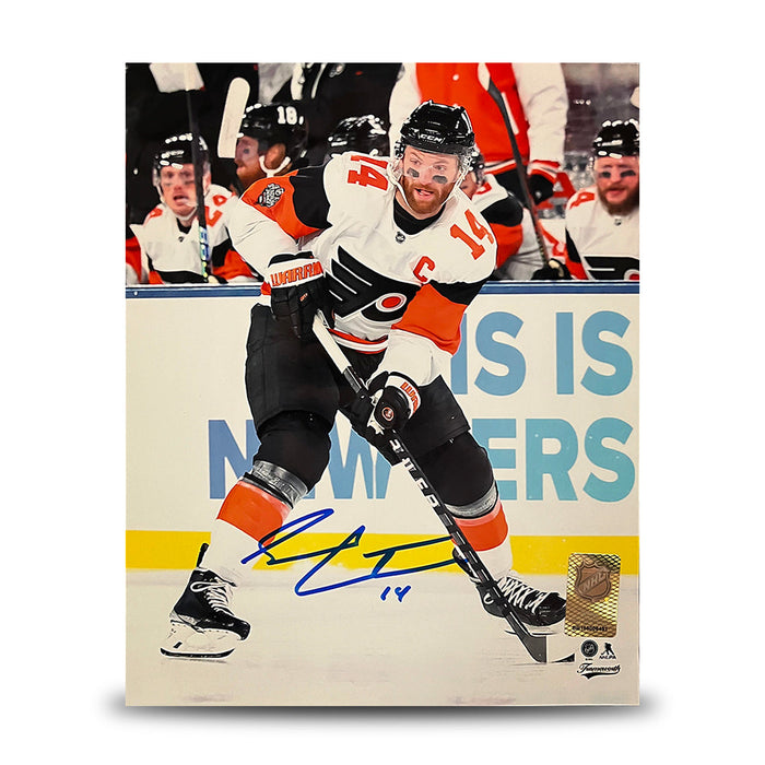 Sean Couturier 2024 Stadium Series Action Philadelphia Flyers Autographed 16" x 20" Hockey Photo - for just $79.99! 