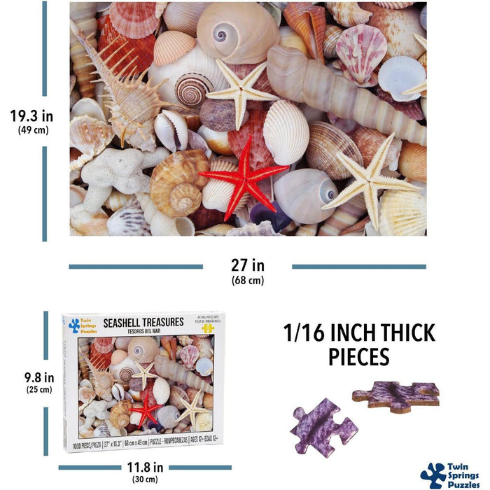 Seashell Treasures 1000 Piece Jigsaw Puzzle Twin Spring - for just $19.99! 