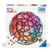 Seashells "Circle of Colors" 500 Piece Round Jigsaw Puzzle Ravensburger - for just $19.99! 
