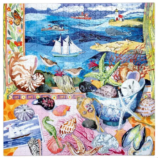 Seashells by the Shore 1000 Piece Jigsaw Puzzle eeBoo - for just $26.99! 