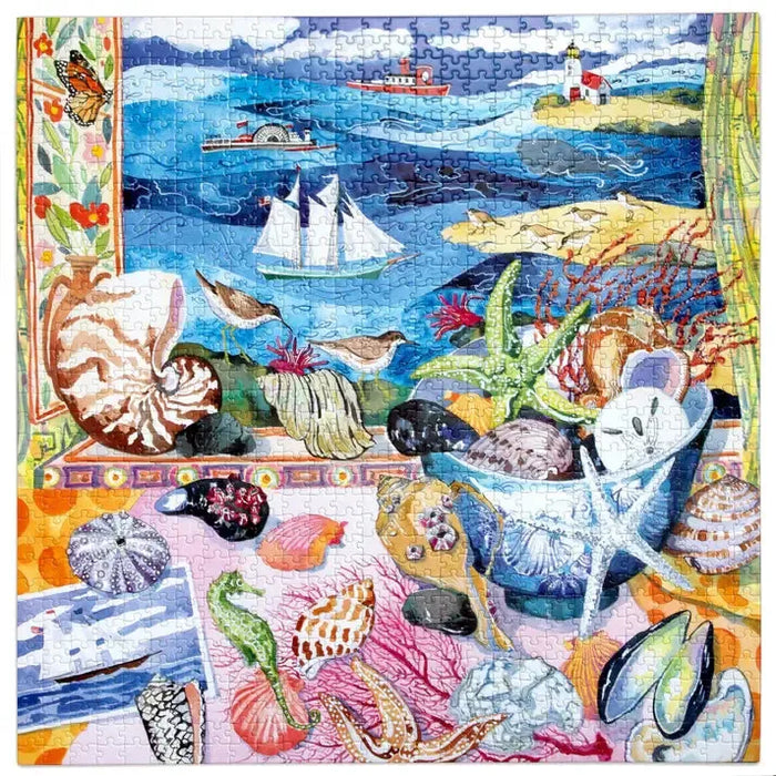 Seashells by the Shore 1000 Piece Jigsaw Puzzle eeBoo - for just $26.99! 