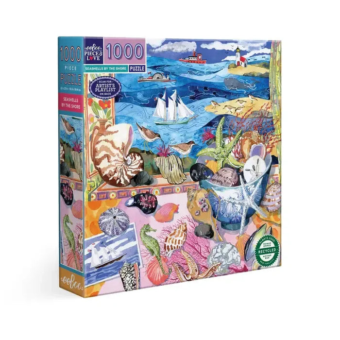 Seashells by the Shore 1000 Piece Jigsaw Puzzle eeBoo - for just $26.99! 