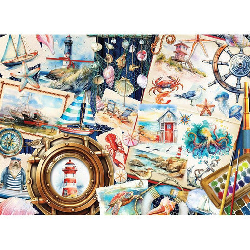 Seashore Sketchbook 1000 Piece Jigsaw Puzzle Cobble Hill - for just $19.99! 