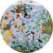 Seasons by Charley Harper 1000 Piece Round Jigsaw Puzzle Pomegranate - for just $26.99! 