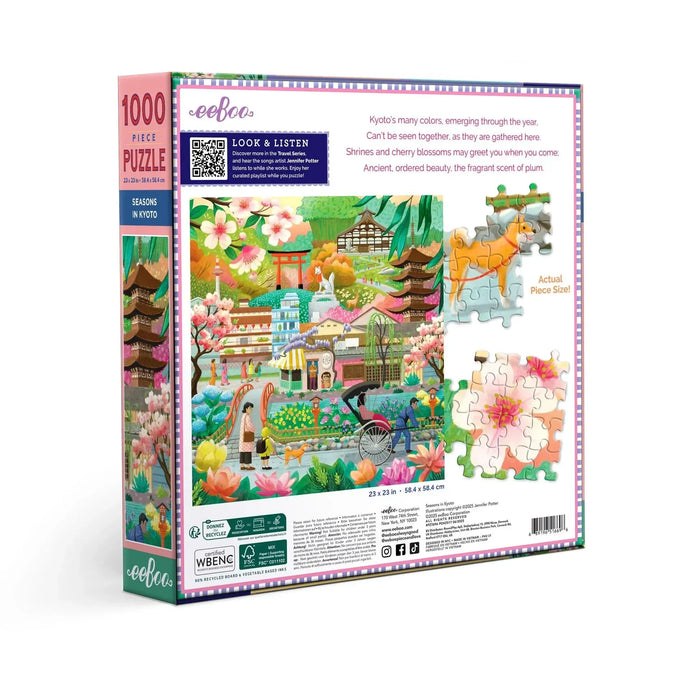Seasons in Kyoto 1000 Piece Jigsaw Puzzle eeBoo - for just $26.99! 