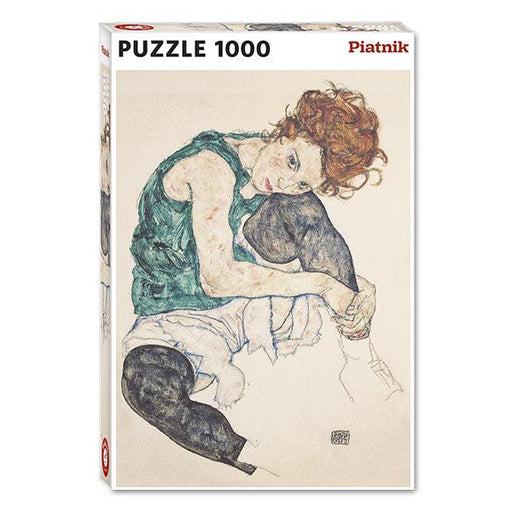 Seated Woman with Bent Knees 1000 Piece Jigsaw Puzzle Piatnik - for just $24.99! 