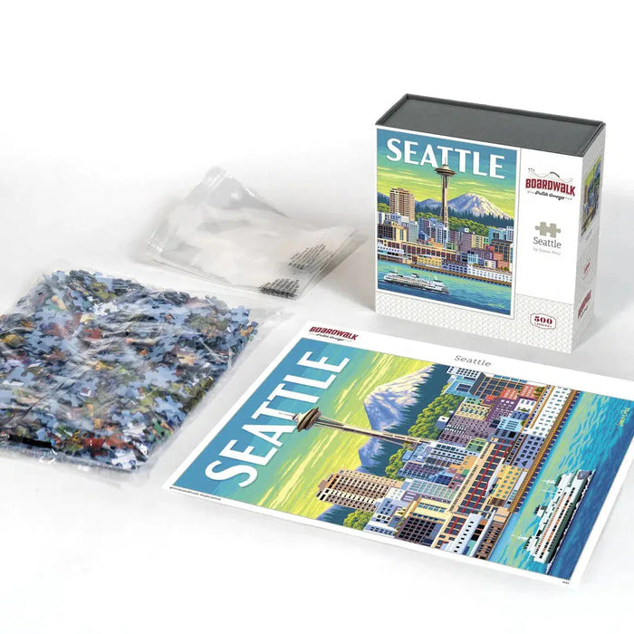 Seattle 500 Piece Jigsaw Puzzle Boardwalk - for just $21.99! 
