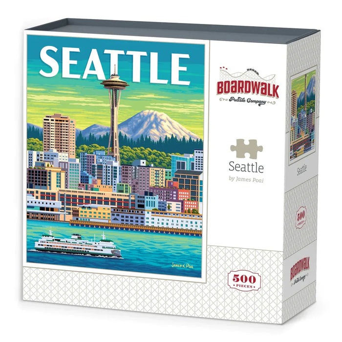 Seattle 500 Piece Jigsaw Puzzle Boardwalk - for just $21.99! 