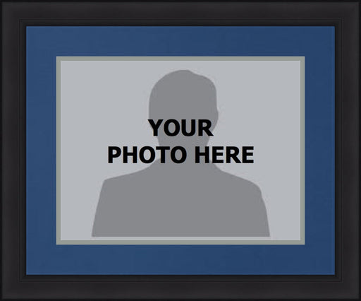 MLB Baseball Photo Picture Frame Kit - Seattle Mariners (Navy Matting, Gray Trim) - for just $29.99! 