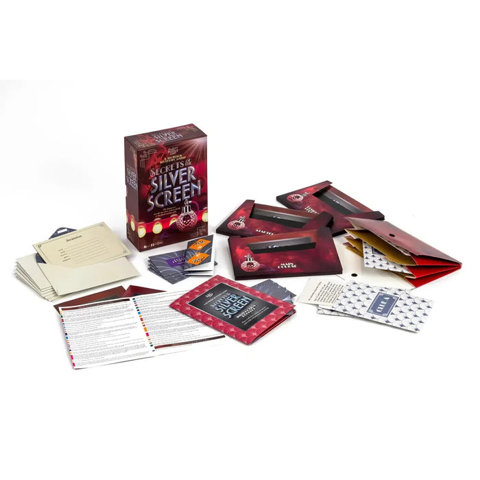 Secrets of the Silver Screen Murder Mystery Game Professor Puzzle - for just $24.99! 
