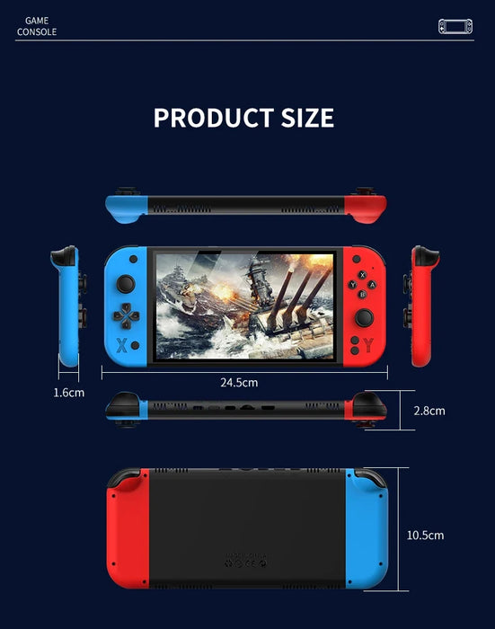 G90 Handheld Game Console – 7-inch 64GB Retro Arcade Gaming Device - for just $111.99! 