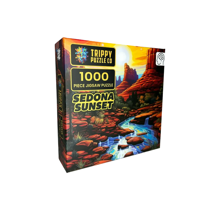 Sedona Sunset 1000 Piece Jigsaw Puzzle Trippy - for just $19.99! 