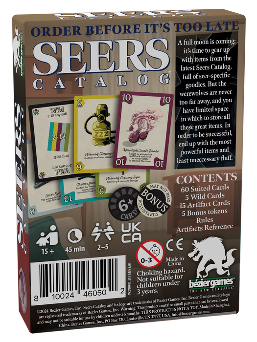 Seers Catalog - for just $14.95! 