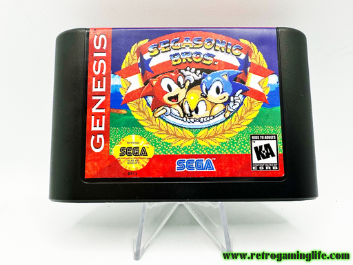 SegaSonic Bros Sega Genesis Reproduction Video Game Cart - for just $19.99! 