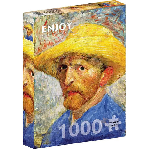 Self-portrait with a Straw Hat by Van Gogh 1000 Piece Jigsaw Puzzle Enjoy - for just $24.99! 