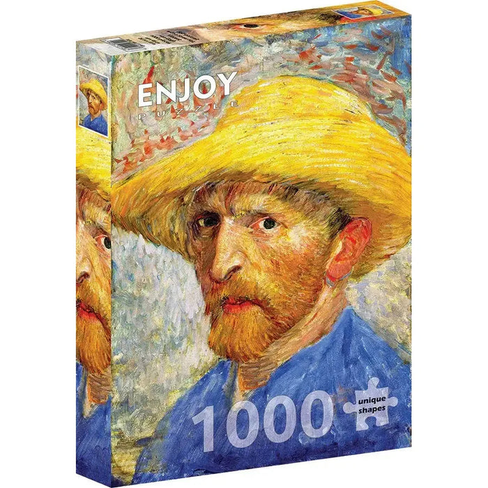 Self-portrait with a Straw Hat by Van Gogh 1000 Piece Jigsaw Puzzle Enjoy - for just $24.99! 