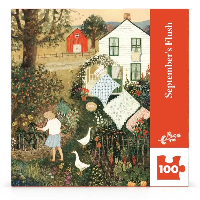 September's Flush by Loré Pemberton 100 Piece Mini Jigsaw Puzzle NYPC - for just $14.99! 