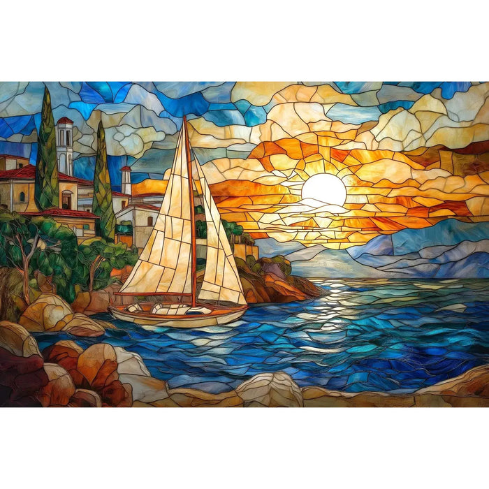 Serene Sails 1000 Piece Jigsaw Puzzle Trippy - for just $19.99! 