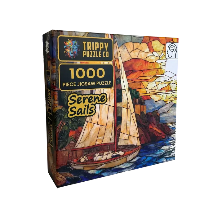 Serene Sails 1000 Piece Jigsaw Puzzle Trippy - for just $19.99! 