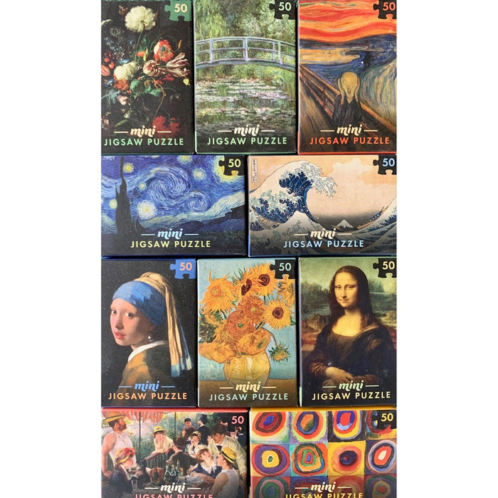 Set of 10 Mini Masterpieces 50 Piece Jigsaw Puzzles Professor Puzzle - for just $39.99! 