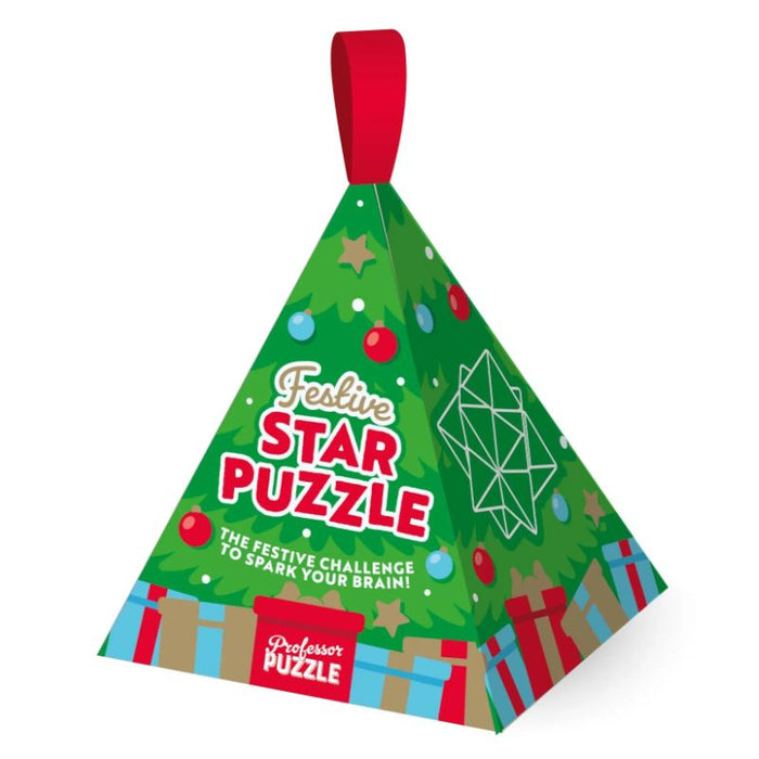 Set of 2 Festive Brain Teaser Puzzles in Ornament Box Professor Puzzle - for just $14.99! 