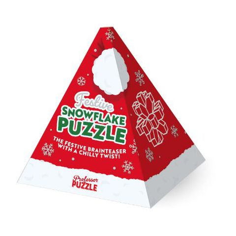 Set of 2 Festive Brain Teaser Puzzles in Ornament Box Professor Puzzle - for just $14.99! 