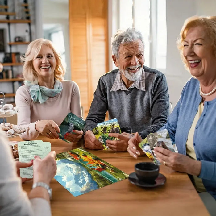 Set of 3 60 Piece Tray Jigsaw Puzzles with Conversation Cards Quokka - for just $29.99! 