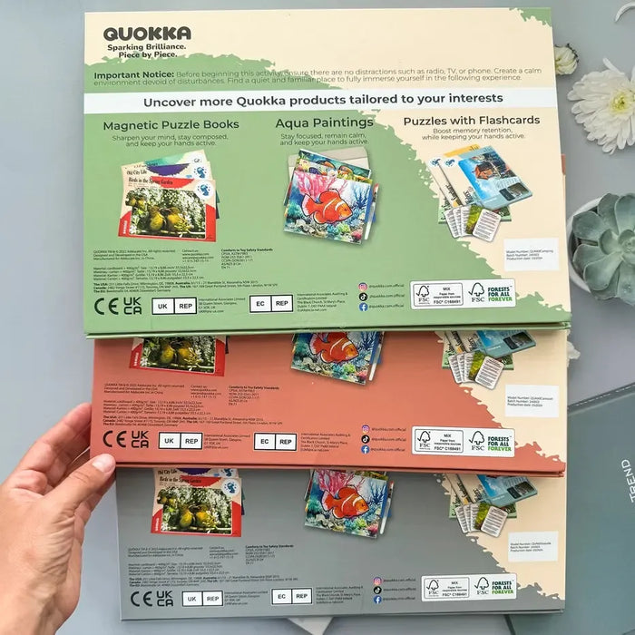 Set of 3 60 Piece Tray Jigsaw Puzzles with Conversation Cards Quokka - for just $29.99! 