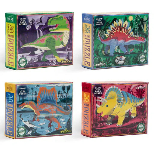 Set of 4 Dinosaur 36 Piece Mini Jigsaw Puzzles eeBoo - for just $24.99! 