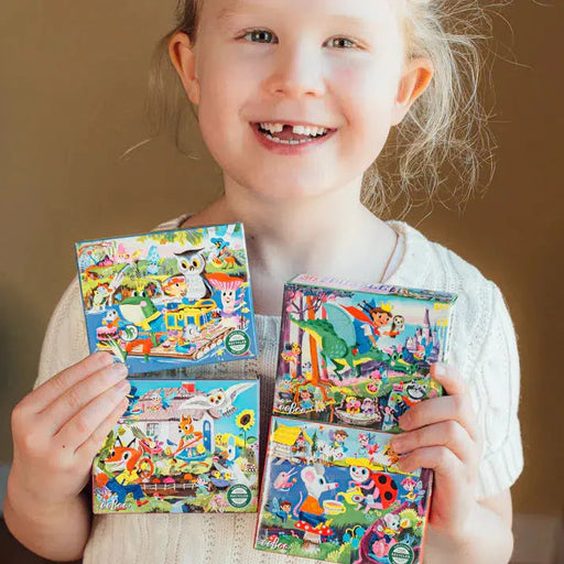 Set of 4 Fairy & Tales 36 Piece Mini Jigsaw Puzzles eeBoo - for just $24.99! 