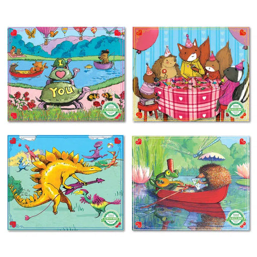 Set of 4 Valentine 36 Piece Mini Jigsaw Puzzles eeBoo - for just $24.99! 