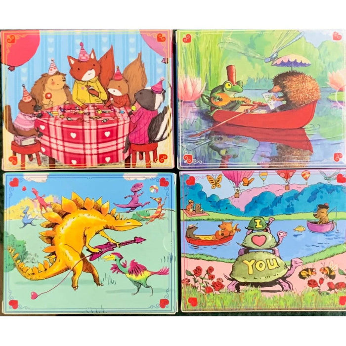 Set of 4 Valentine 36 Piece Mini Jigsaw Puzzles eeBoo - for just $24.99! 