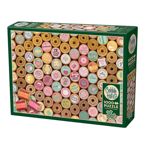 Sew Happy! 1000 Piece Jigsaw Puzzle Cobble Hill - for just $19.99! 