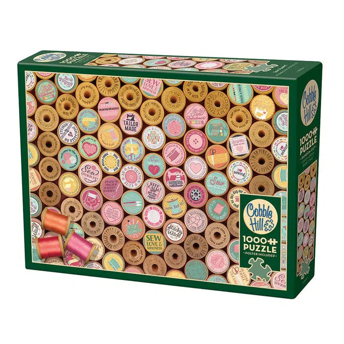 Sew Happy! 1000 Piece Jigsaw Puzzle Cobble Hill - for just $19.99! 